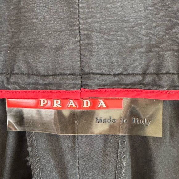 Prada Sport Linea Rossa Men’s Black Tactical Pants Cotton Blend Size 48 EU US 38 - Picture 5 of 9